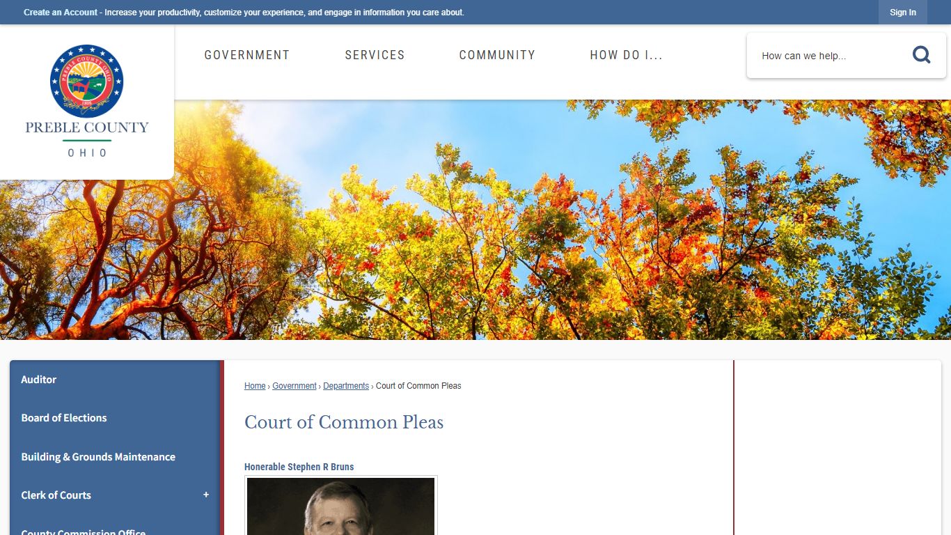 Court of Common Pleas | Preble County, OH